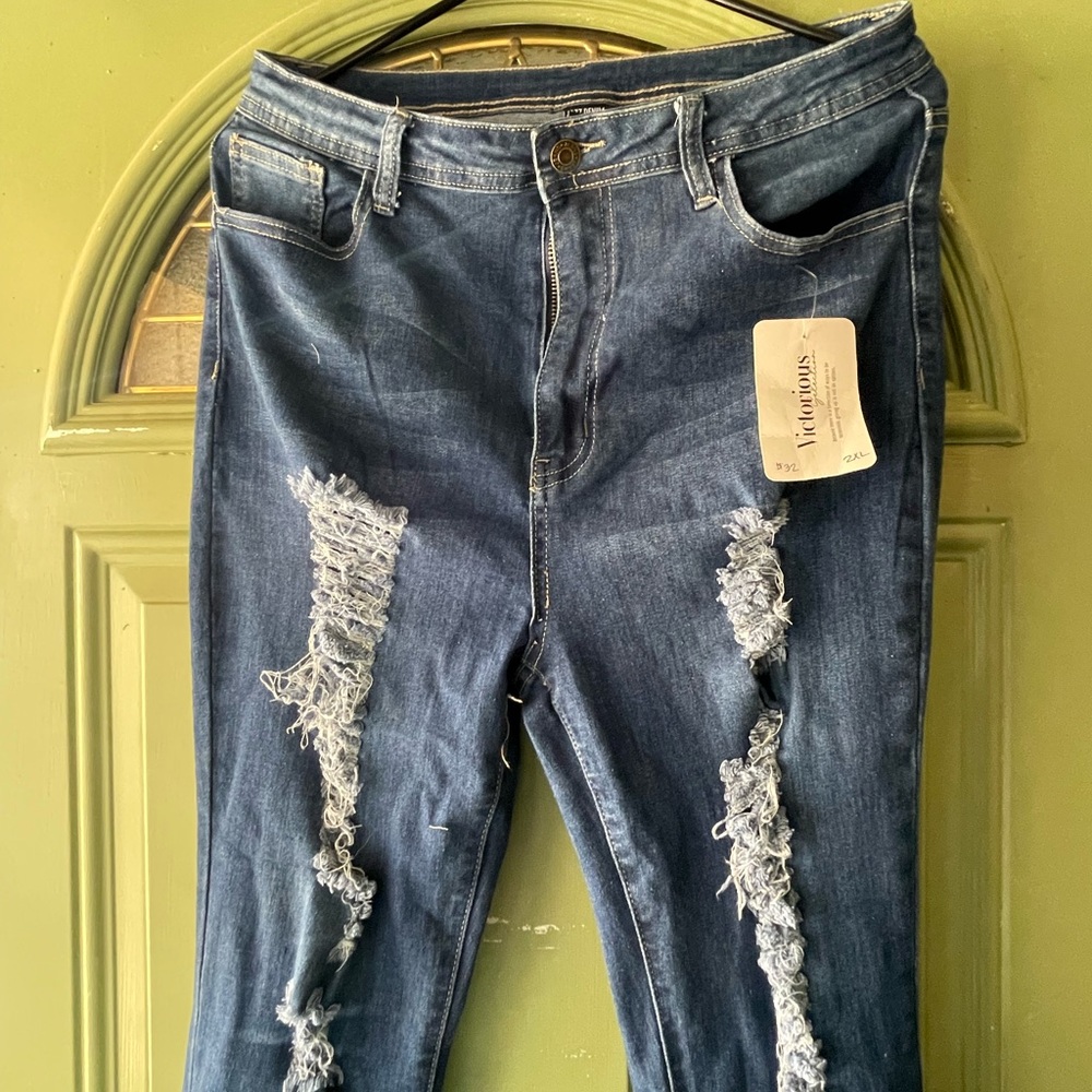 Ripped Blue Jeans
